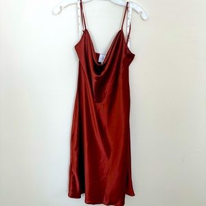 David’s Bridal DB Cinnamon Bridesmaids Slip Dress